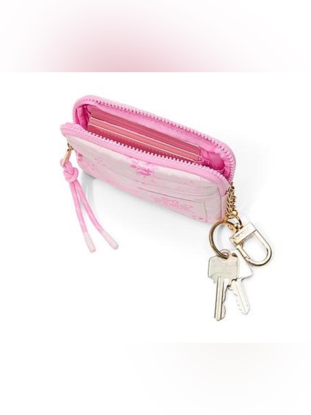 Pink X LoveShackFancy Zip Card case - Picture 3 of 5